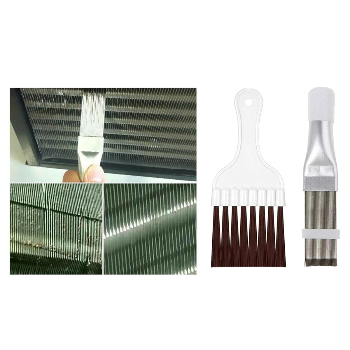 THE STYLE SUTRA® Air Conditioner Fin Comb Condenser Radiator Straightener Clean Repair Tool | 1 Piece Fin Comb 1 Piece Air Conditioner Condenser Brush - Image 8