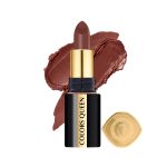 Colors Queen Luxury Matte Non Transfer Lipstick - 16 Coffee Commando, 4g | Highly Pigmented, Single Stroke Application, Ultra Matte Long Lasting | Smudge Proof & Waterproof Lipstick for Women