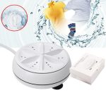 Drumstone (𝗦𝗽𝗲𝗰𝗶𝗮𝗹 𝟭𝟬 𝘆𝗲𝗮𝗿𝘀 𝗪𝗮𝗿𝗿𝗮𝗻𝘁𝘆) USB-Powered Turbine Wash – Portable, Energy-Efficient Cloth Washer for Quick and Convenient Cleaning on The Go - Image 4