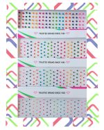 Small Bindi Plain Self-Adhesive Forehead Bindis Tikka For Girls Women Ladies Multi Colour (4 Packets)8 x 5 x 0.5 Centimeters