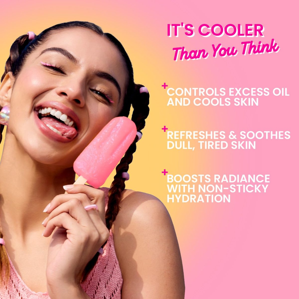 Dot & Key Watermelon Cooling Icy Gel Moisturizer | Instantly Cools Skin, Hyaluronic & Niacinamide | Controls Excess Oil, Boosts Radianc | Refreshes & Soothes Skin, Non-sticky & Non-greasy | 60g - Image 5