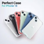 EGOTUDE Compatible with iPhone 15 Case | Shockproof Transparent Anti-Scratch Hard Back Cover (Polycarbonate | Clear) - Image 8