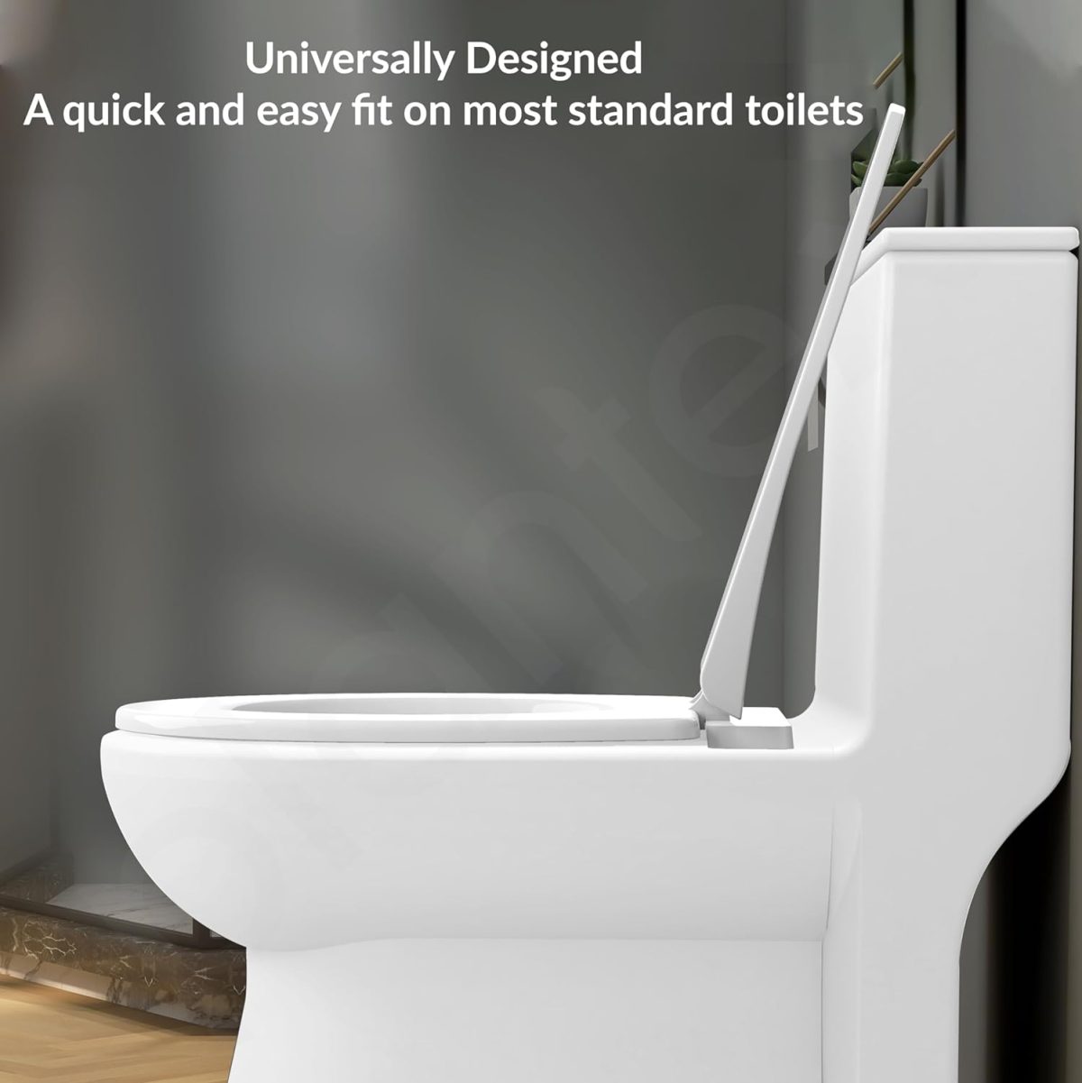 Plantex Polypropylene Western Toilet Seat/Toilet Seat For Bathroom/Commode Seat Cover/Western Toilet/Seat Cover for EWC - Oval Shape (Glossy White) - Image 7