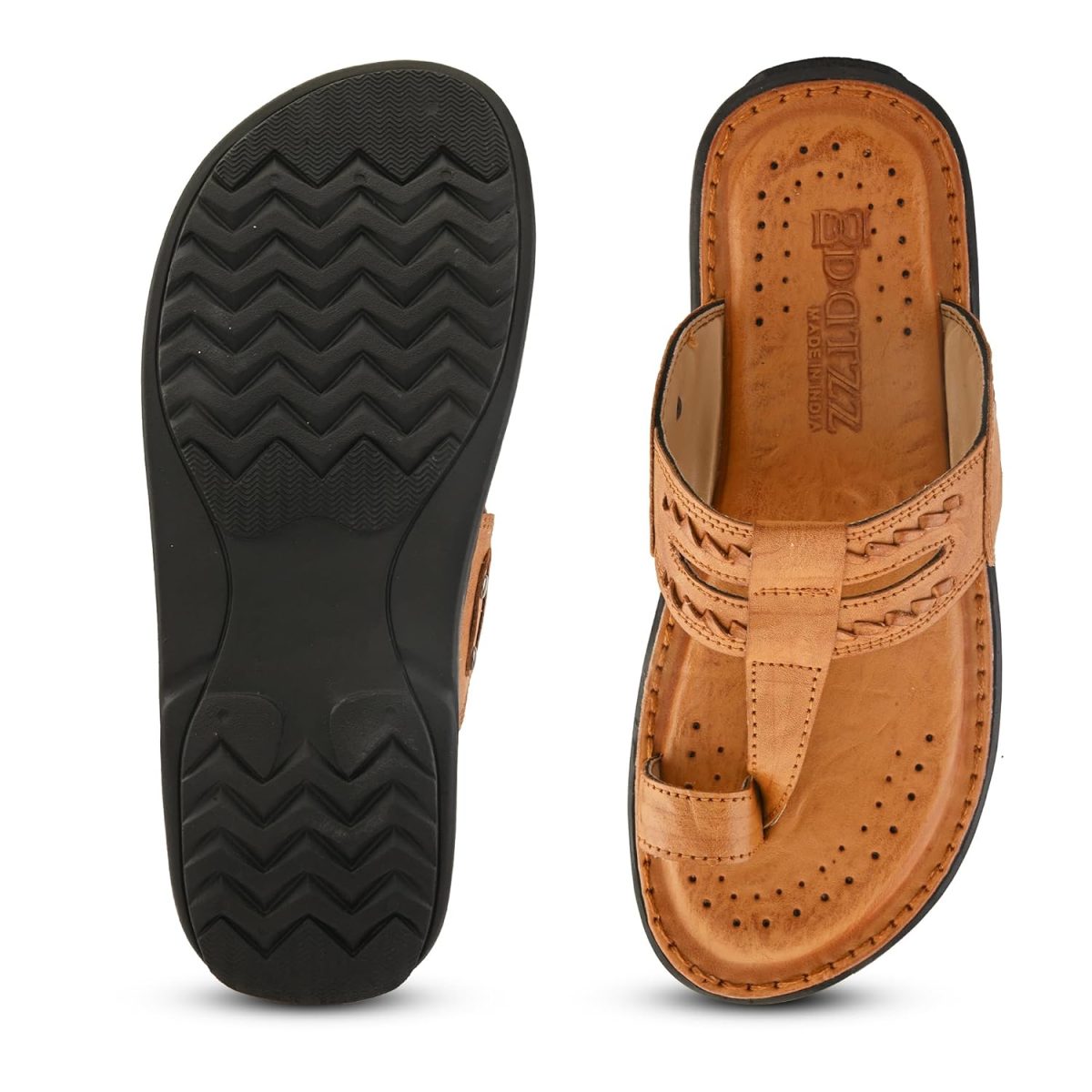 Centrino Men's Slippers | Kolhapuri Style Chappals with Soft Cushioned Footbed | Comfortable & Durable | Traditional Yet Stylish Footwear for Men (9552) - Image 8