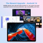 Tablet 10.1 inch, Android 14 Tablets 9 (3+6) GB RAM 64GB ROM 1TB Expand, 1280x800 IPS HD Touchscreen, 6000mAh Battery, Bluetooth, Dual Camera, GMS, WiFi, Case (Black) - Image 3