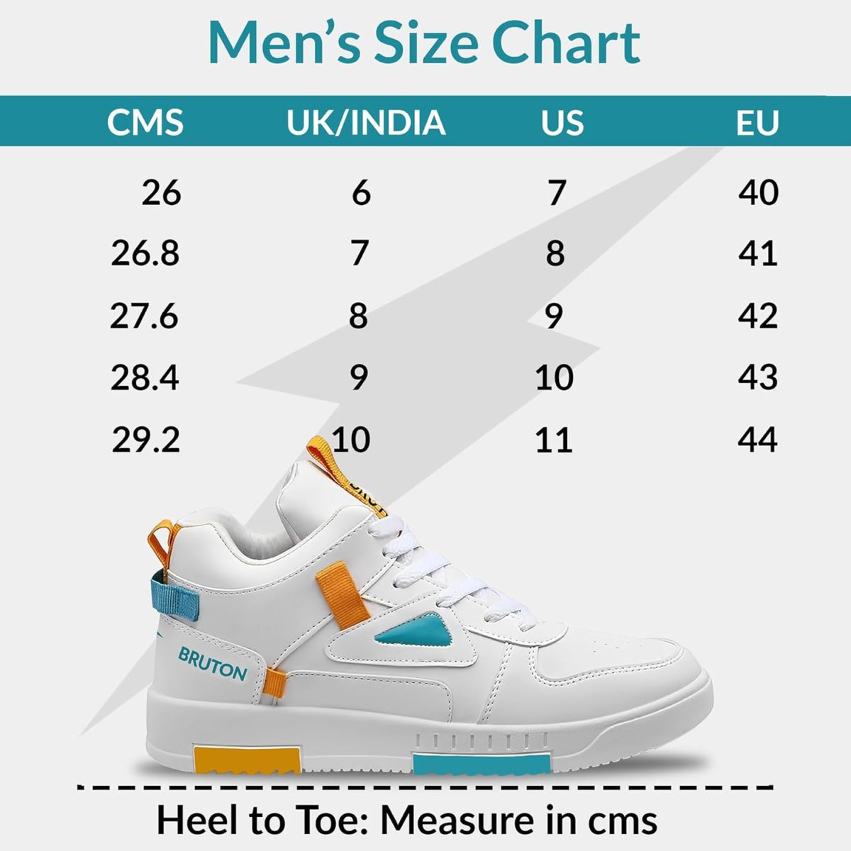 BRUTON Stylish Sneakers Casual Shoes for Men's & Boy's- White - Image 7