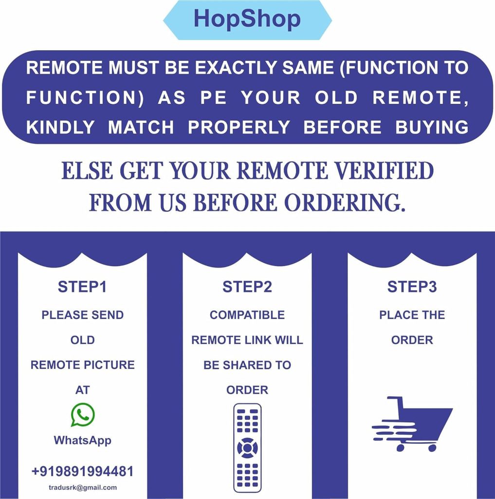 HopShop Air Conditioner Remote for Blue Star Split/Window AC Remote Control (AC-01)