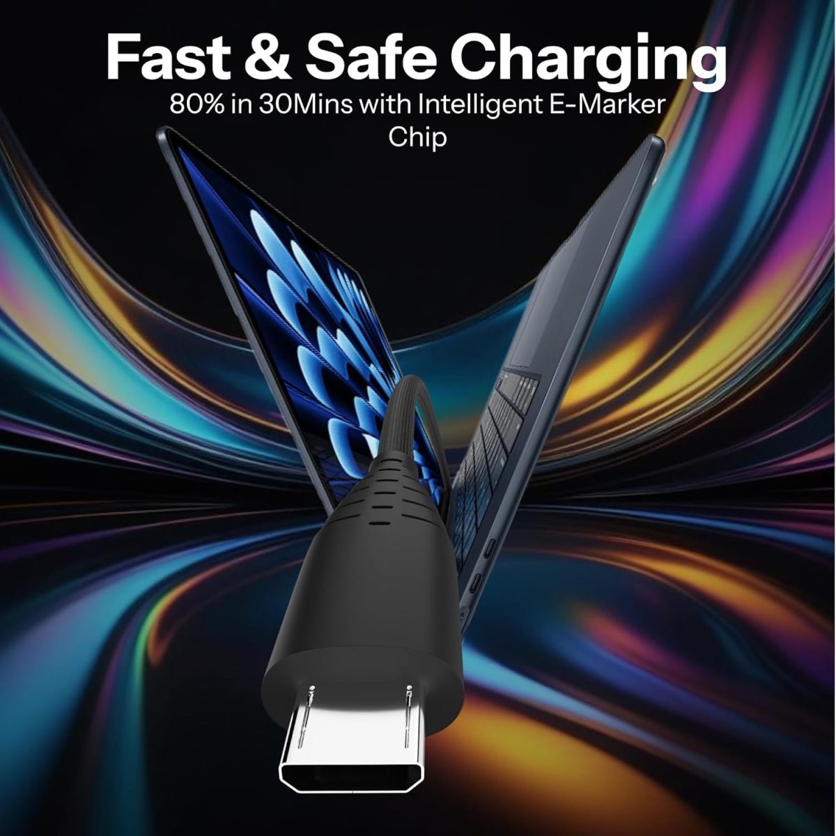 Basesailor Original 60W USB to Micro Fast Charging Braided Cable, Compatible for Galaxy S7/S6/Note/LG/Nexus/Nokia/Kindle/ PS4/Xbox One Controller & Other USB 2.0 Devices,High Speed Data Transmission - Image 7