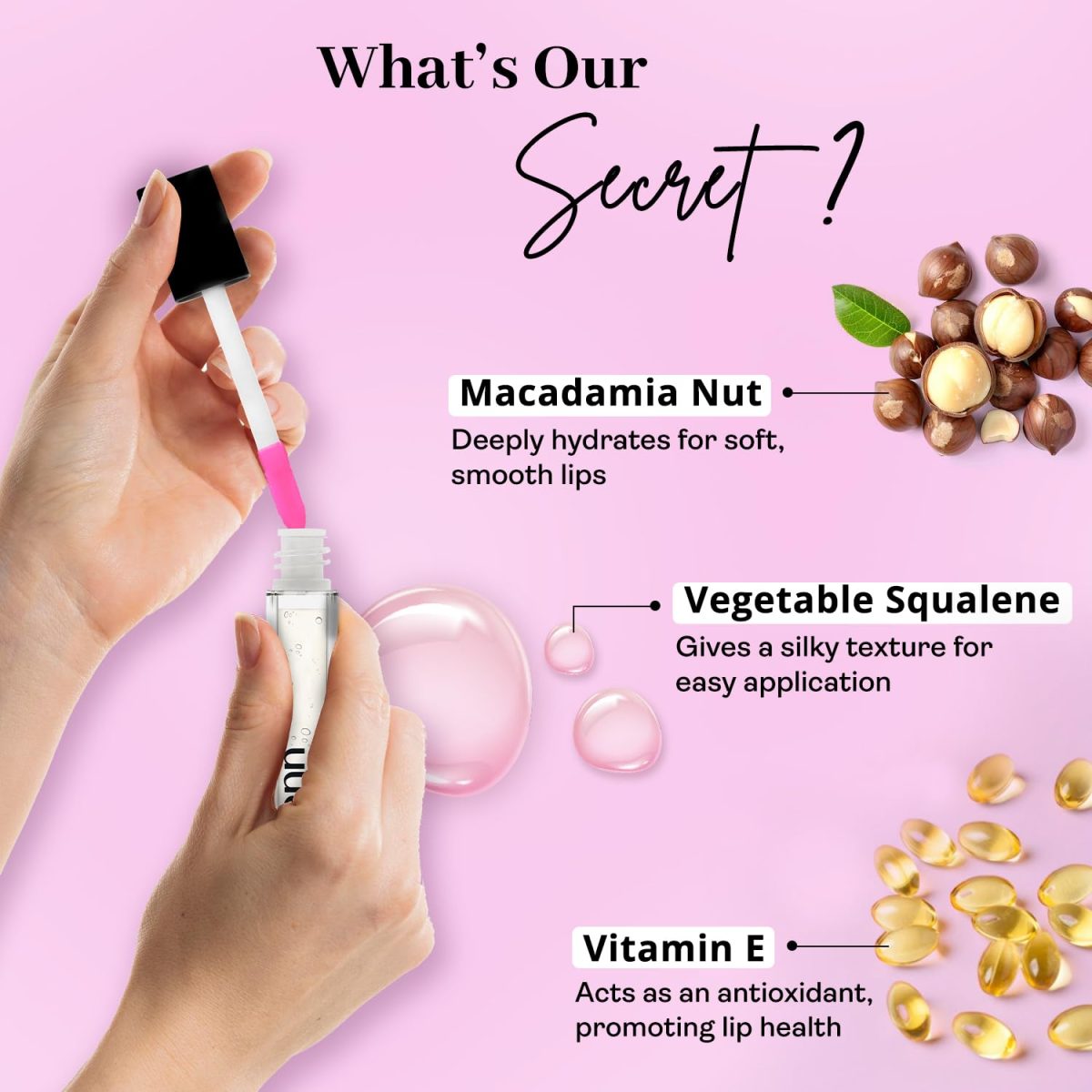 ENN Beauty pH Lip Gloss, Non Sticky Color Changing Lip Oil with Squalene, Macadamia Nut & Vitamin E for Soft & Plump Lips - 1.5ml - Image 6