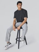 XYXX Haze Solid Acid Wash Cotton Tshirt for Men | Relaxed Fit Round Neck Tshirt - Image 4