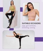 GLAMORAS Women's Polyester Spandex Padded Wireless Sports Bra | Full Coverage, Seamless & High Support Sports Bra for Workout & Yoga | Size: S-XL - Image 5