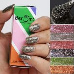 Beromt Ocean Eye Crushed Metallic Foils Nail Polish, Glitter Nail Paint, Nail Art, Flakie Polish Colors, Best Gel Effect, High-Shine Long Lasting Non-Toxic Professional Nail Polish, 8ml-03 - Image 2