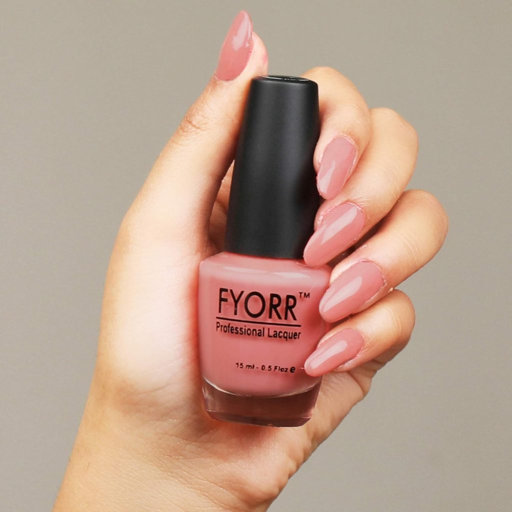 FYORR 15ML Quick Dry Long Lasting Smooth Finish Nail Polish (Peach O Maina)