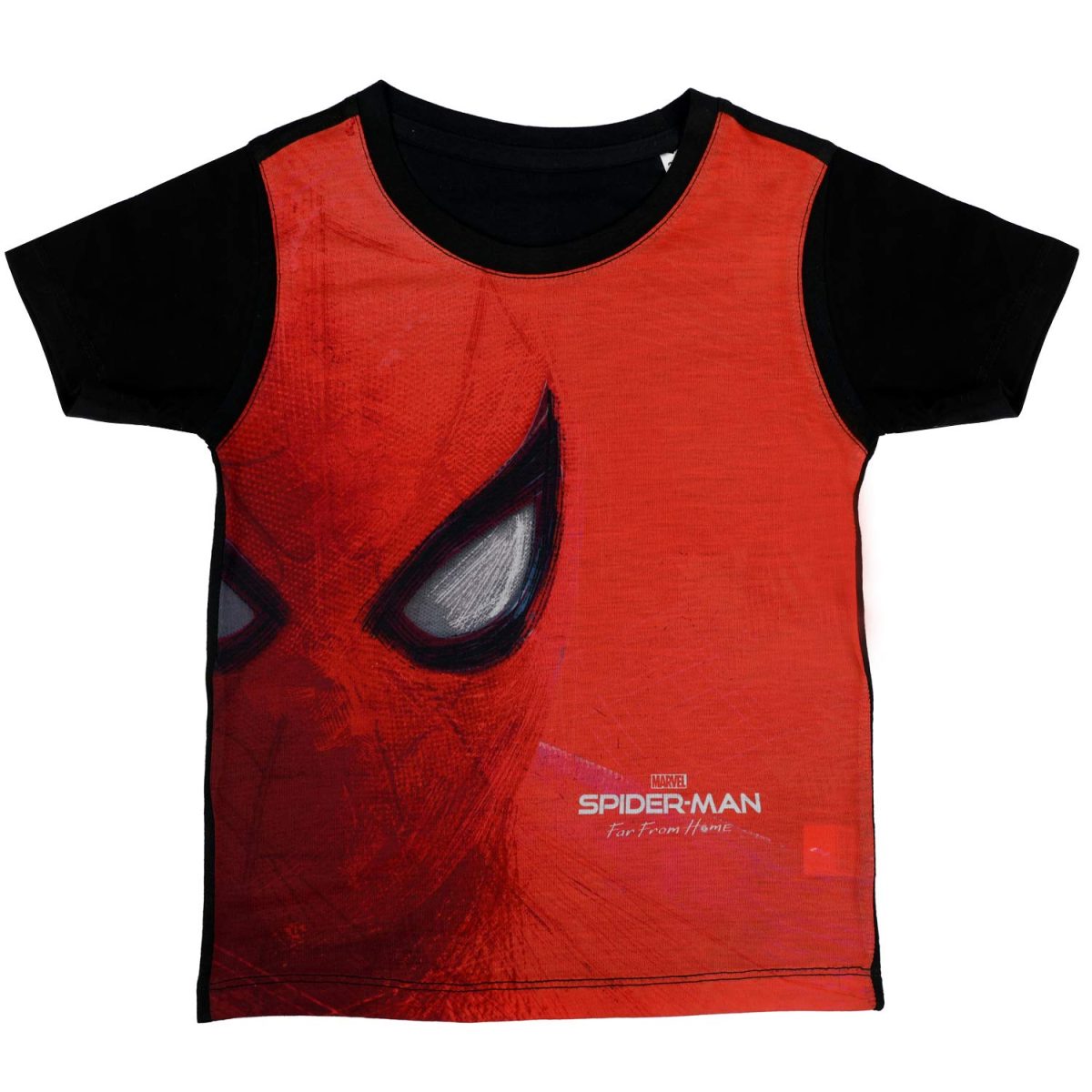 Marvel Spiderman by Wear Your Mind Boy's Plain Regular T-Shirt (DSM0080.2_Red3 8-9Y)