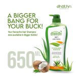 Dhathri Dheedhi Daily Herbal Shampoo to Reduce Dandruff & Promote Hair Growth, Ayurvedic Shampoo to Restore Hair Shine & Strength (650ml) - Image 2