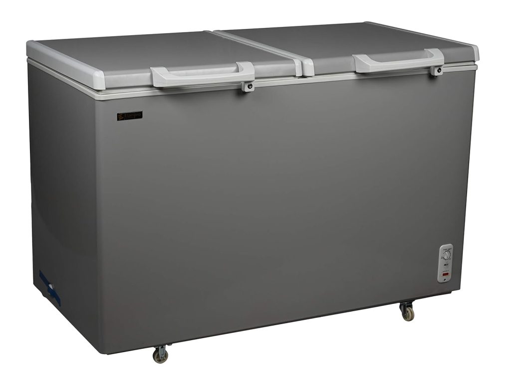 Elanpro EF 455 Double Door Chest Freezer (410L) with No Cost EMI Offer | Life Time Warranty