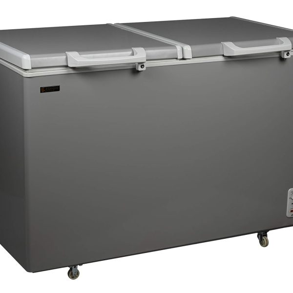 Elanpro EF 455 Double Door Chest Freezer (410L) with No Cost EMI Offer | Life Time Warranty