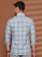 Majestic Man Comfort Slim Fit Pure Cotton Checked Casual Shirt - Image 5