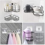 XENOTY Strong Self Adhesive Magic Sticker Transparant - Bathroom and Kitchen Hanging Racks Sticker, Tissue and Towel Rack Hanging Only Sticker (Single Hook Transperant (8 x 8 cm), 4.00) - Image 7