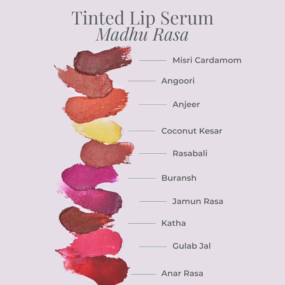 Forest Essentials Tinted Plumping Lip Serum Angoori | Natural Glossy Lip Tint with Natural Colour & Flavours | Clean, Cruelty-Free Makeup - Image 4