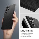 Spigen Liquid Air for Samsung Galaxy S24 Ultra Case, Galaxy S24 Ultra Back Cover (2024) - TPU｜Matte Black - Image 4