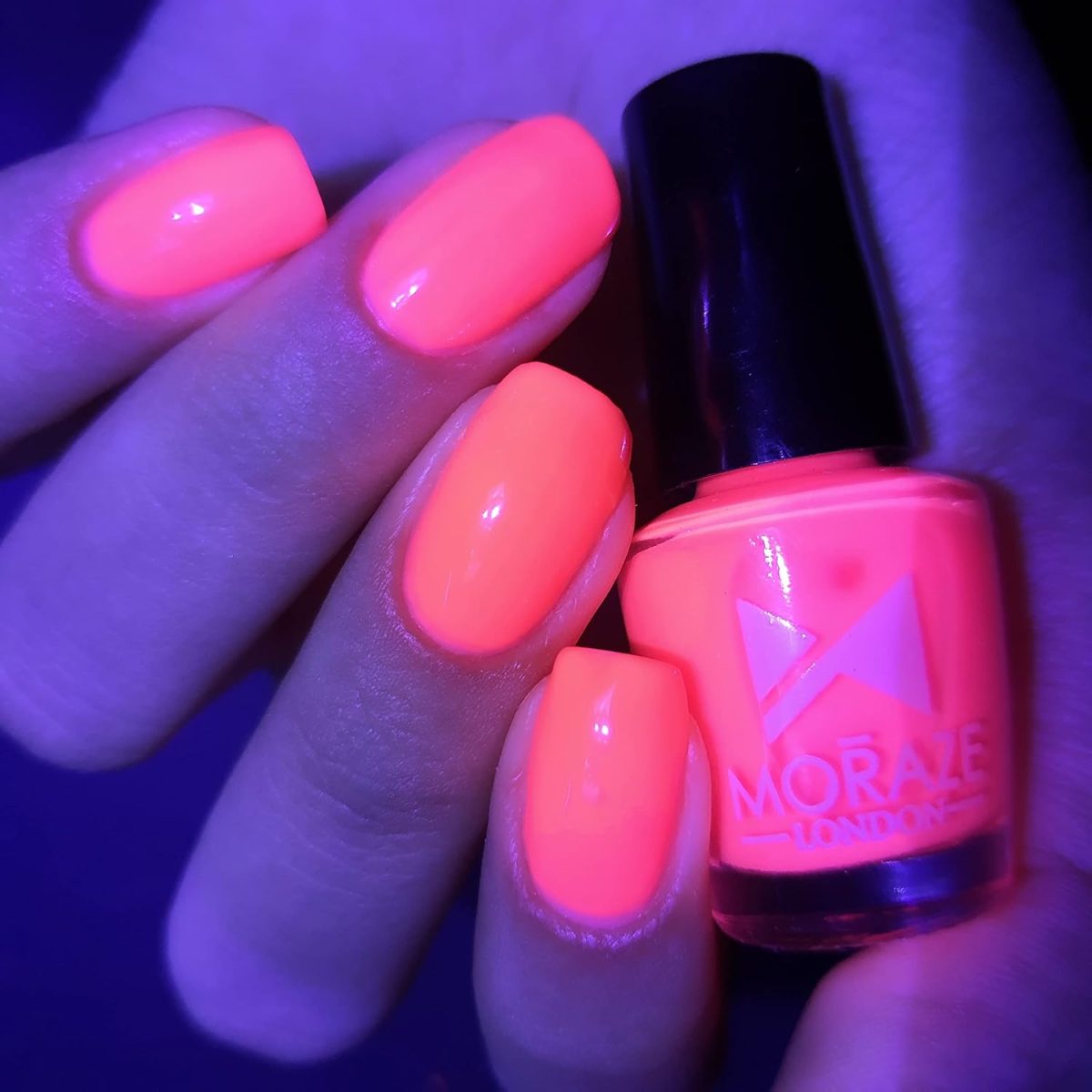 Moraze Combo Pack of 4 Neon Nail Polish Vegan Paraben Free Neon Nail Paint Candy Floss The Midnight Mary I Want To Be A Billionaire I Pink I Can 5 ML Each - Image 3