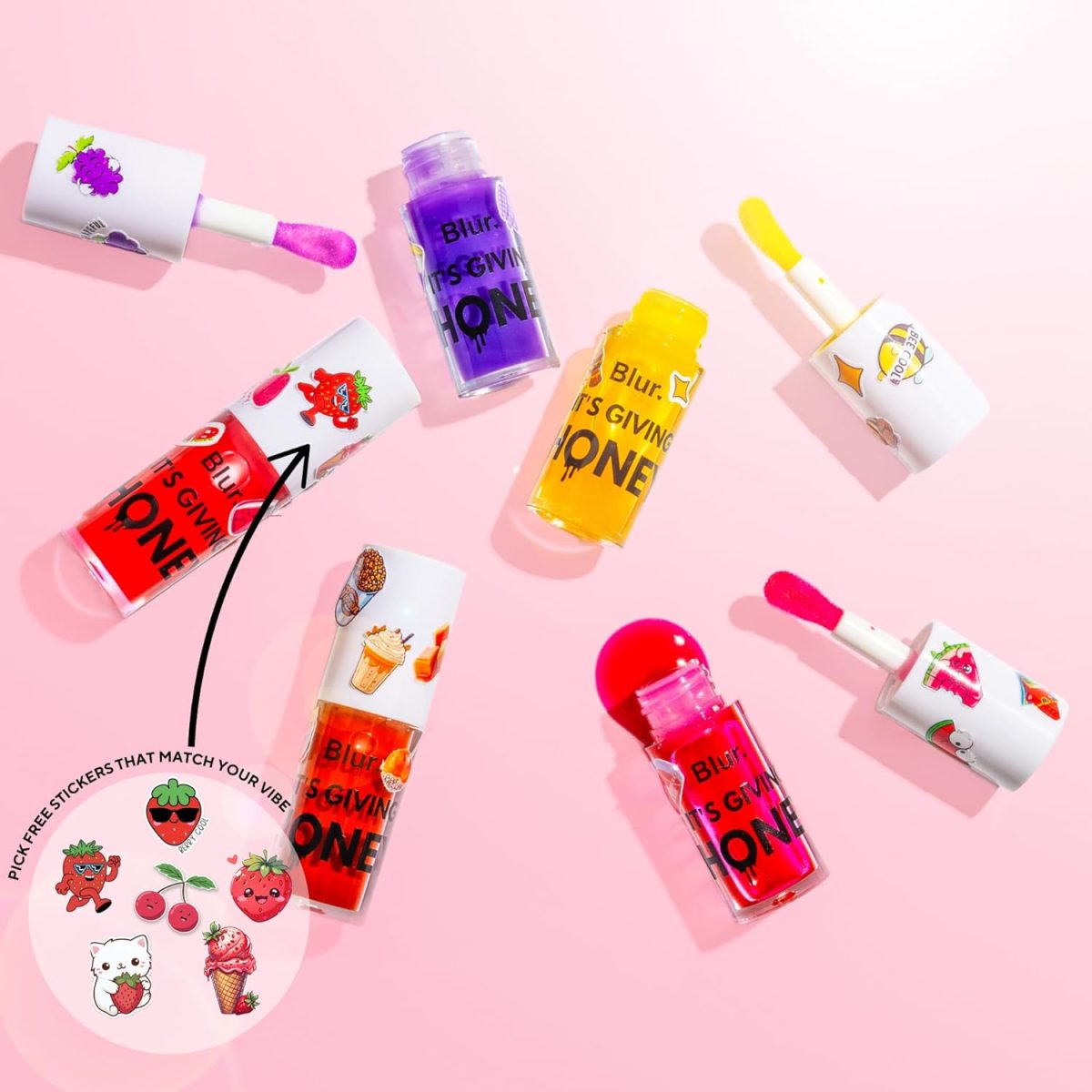 Blur India It's Giving Honey | Juicy Lip Oil | Hydrating + Pigmented | Caramel (Warm Brown) - Image 3