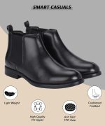 HiREL'S Chelsea Boots for Men | Soft Cushioned Insole, Slip-Resistance, Dynamic Feet Support, Arch Support & Shock Absorption - Image 2