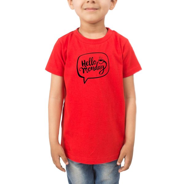 FADE COLLECTION - Hello Monday Box Kids T-Shirt (Boys/Girls)