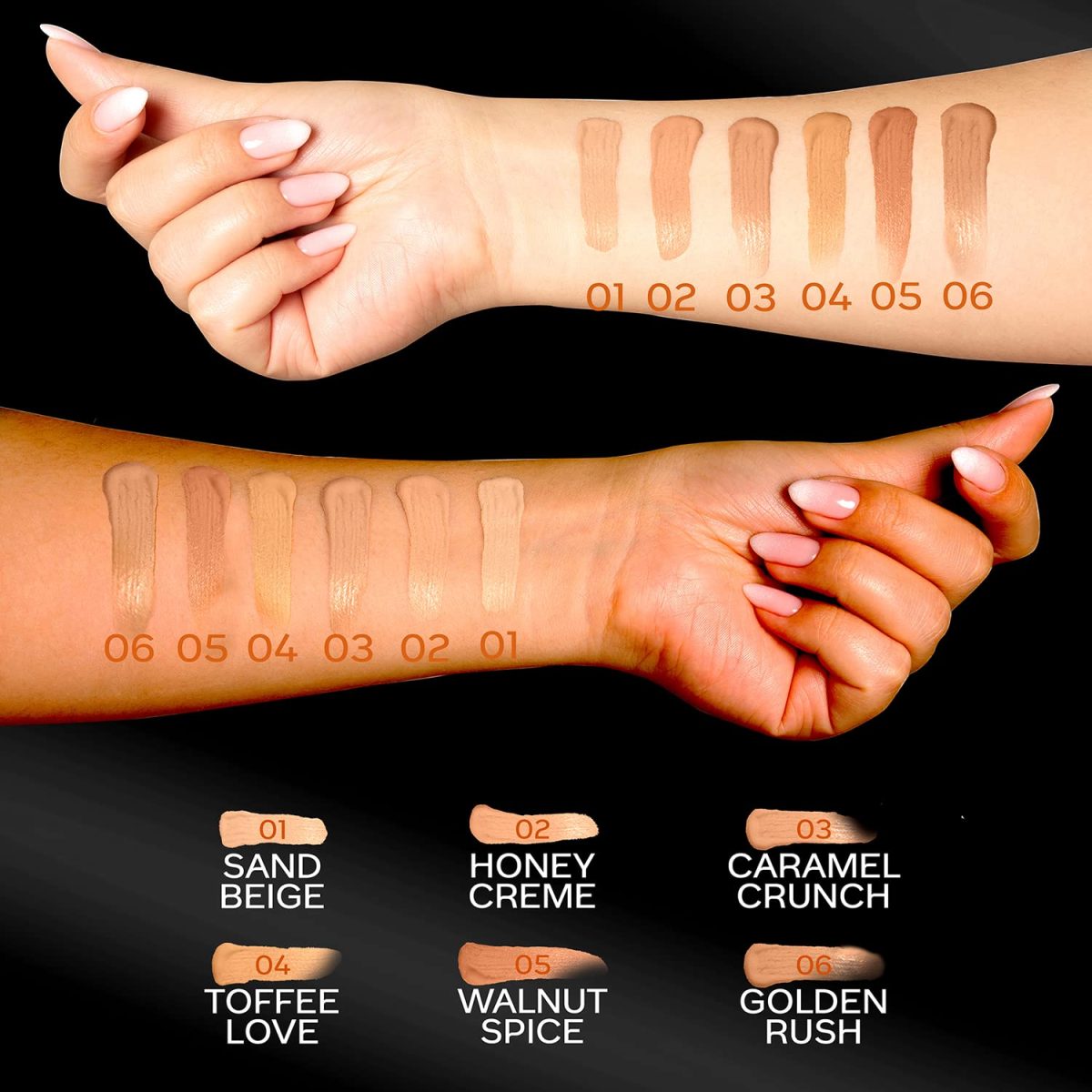 FACESCANADA Ultime Pro HD Liquid Full Coverage All Skin Type Concealer - Sand Beige 01, 3.8ml | Natural Matte Finish | 12HR Long Stay | Blemishes | Blends Easily | Orange & Vitamin C Enriched - Image 7