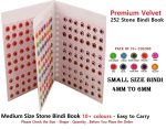Vama Fashions Multicolour small stone bindi Kumkum Forehead sticker Bindiya bindi booklet for ladies & Girls (252 Bindis Book small) - Image 2
