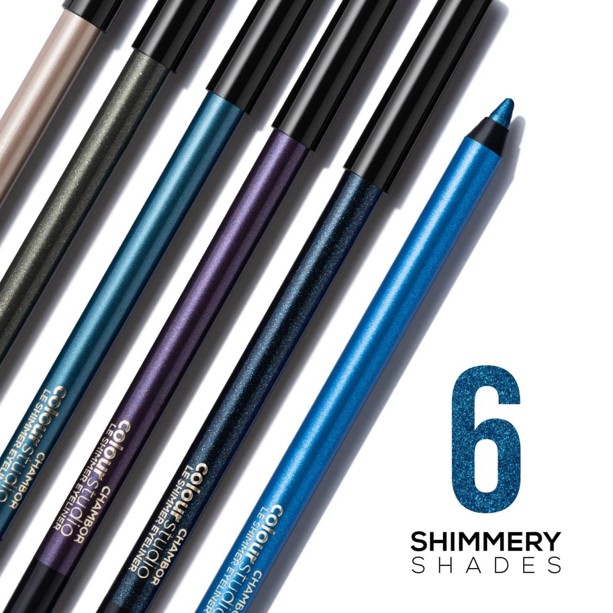 Chambor Colour Studio Le Shimmer Eyeliner |32 hr| Water proof, Smudge Proof, Black Éclat, 1ml - Image 4