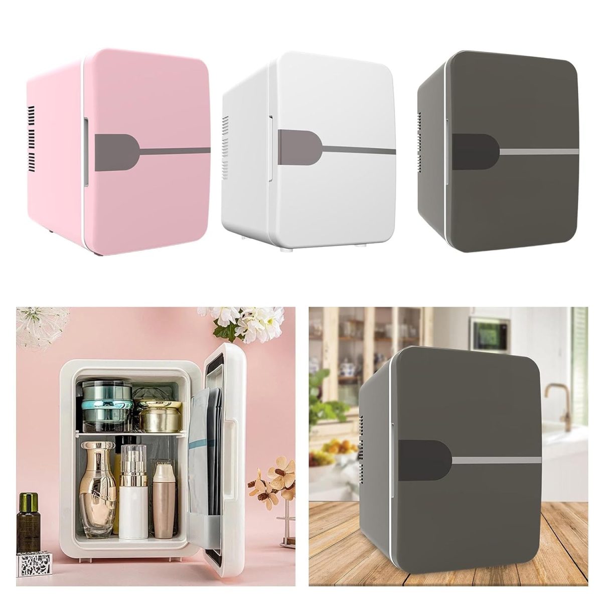 ARTISOUL® Mini Fridge Flat Design Fridge Multipurpose Lightweight Compact Refrigerator Pink | Major Appliances | Refrigerators & Freezers | Mini Fridges - Image 5