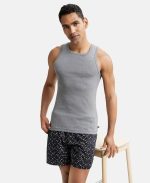 Jockey ZN14 Men's Super Combed Cotton Rib Square Neck Sleeveless Vest - Image 5