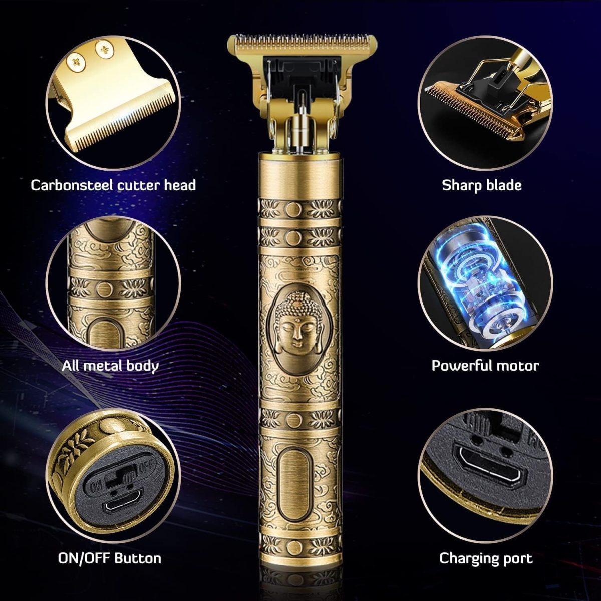 Hair Trimmer,Electric Shaving Machine,Adjustable Blade Clipper,trimmer for men,Body Trimmer,Trimmer Men Beard,Trimmers for man,Professional Shaver For Men T261 - Image 4