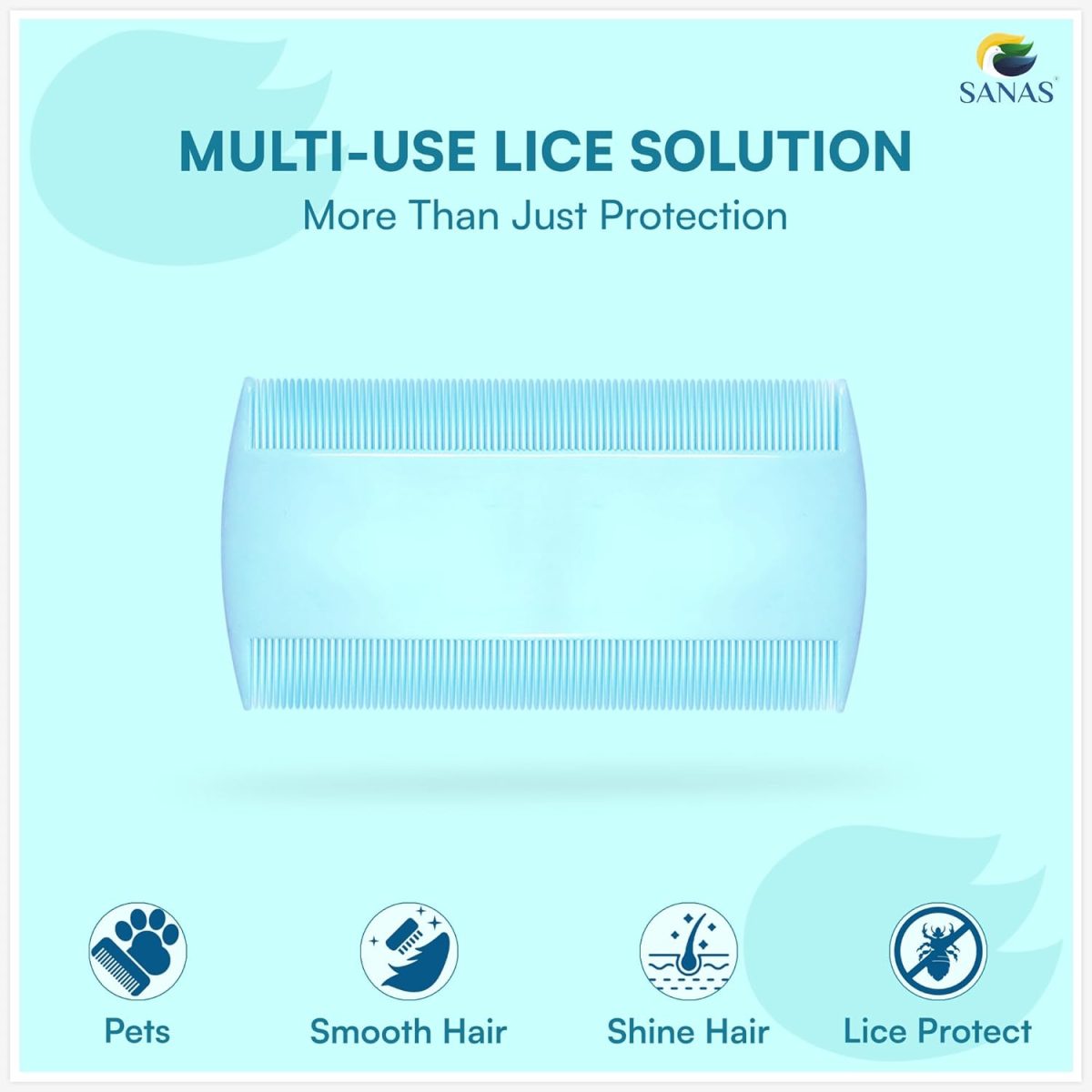 Sanas Lice And Nits Removal Comb Lice Comb 3Pcs Lice Removal Machine For Women And Kids Dandruff Remover Eggs Removing Comb For Kids Nits R 3Pcs (Multicolour) - Image 4