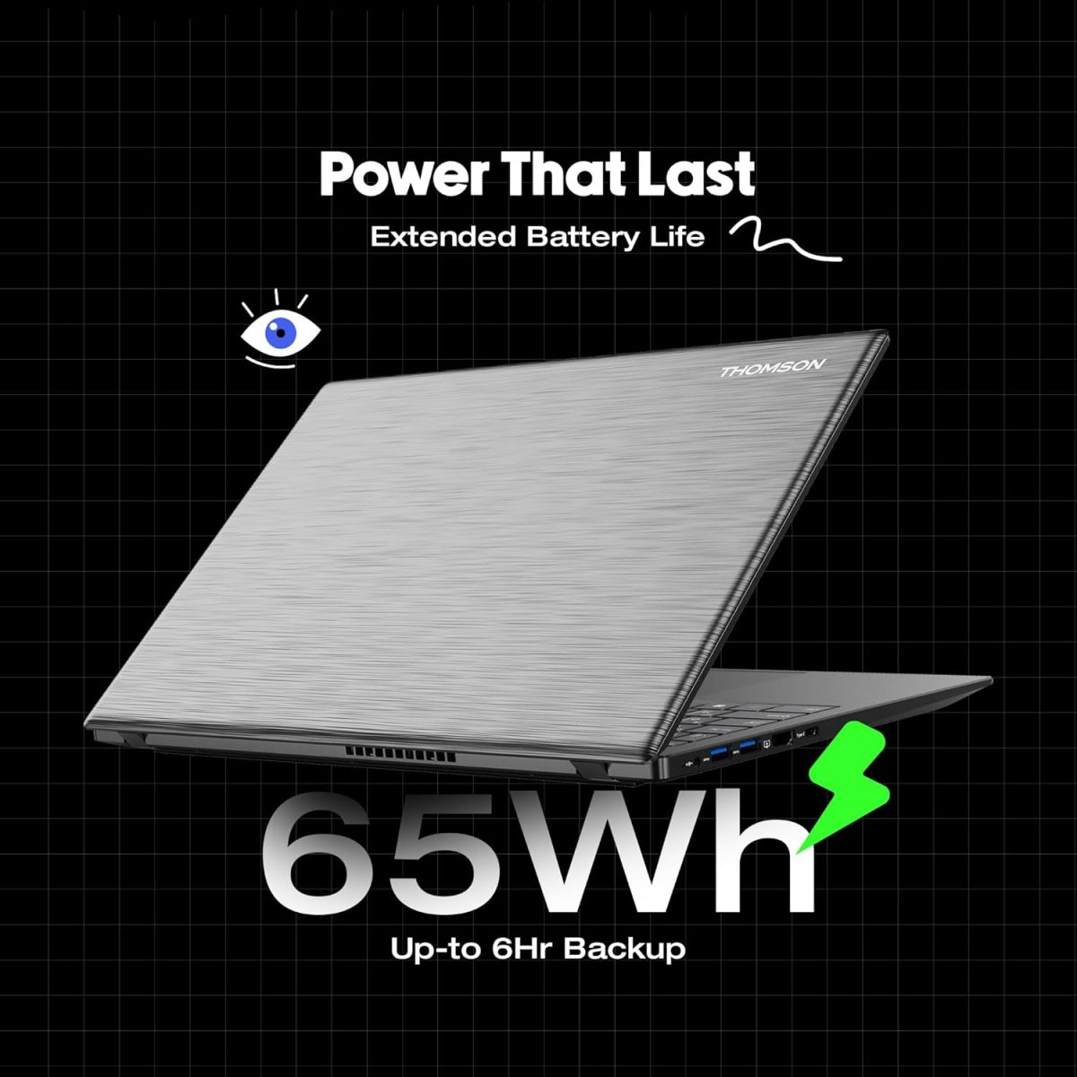 Thomson 15.6 Inches In-N15I Lightweight, Thin and Stylish Neo Notebook (Intel Core i7 12Th Gen/Windows 11 /Window 11 / 16GB DDR4 & 512 GB SSD/Backlight Keyboard/Grey Brush) - Image 8