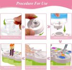 LUOSHI Paint Brush Cleaner Brush Rinser Water Circulation Painting Tool with Brush Holder and Palette Brush Rinser Dispenser for Adults Artist Kid - Image 7