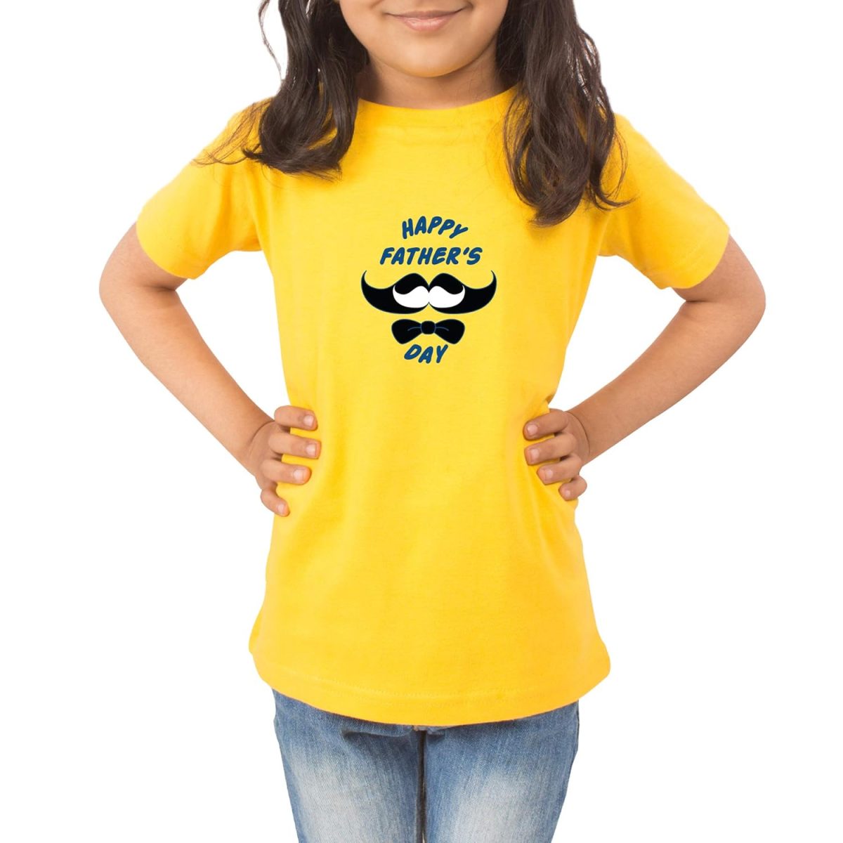 FADE COLLECTION - Happy Fathers Day Beared Kids T-Shirt (Boys/Girls) - Image 7