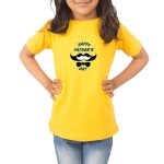 FADE COLLECTION - Happy Fathers Day Beared Kids T-Shirt (Boys/Girls) - Image 7