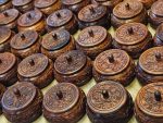 Master Arts Wooden Sindur Dabbi Box for Women - Kumkum Box (Pack of 2), Size 3.5 inch, Shisham Wood Carving Work - Image 6