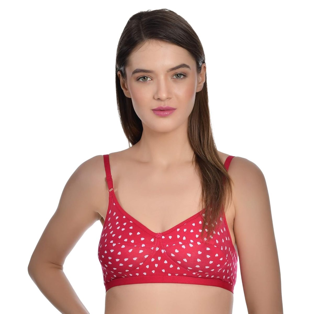Aimly Women's Cotton Non-Padded Non-Wired Full Coverage Printed Bra - (Pack of 3) - Image 3