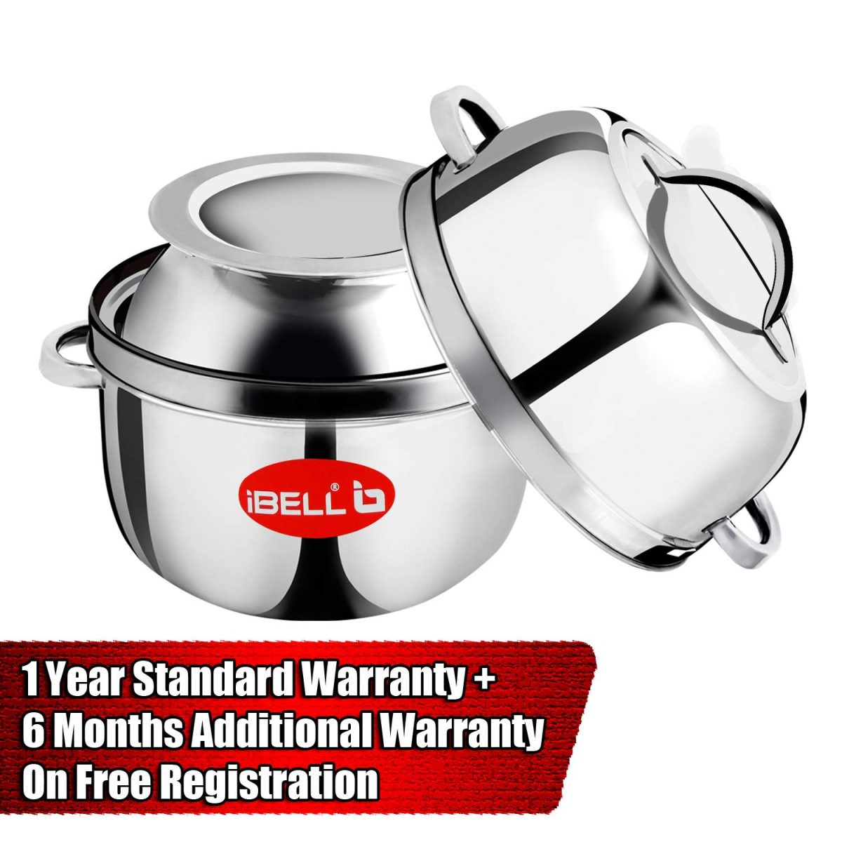 iBELL Stainless Steel Steam Pot, 1.5 Kilogram, Thermal Rice Cooker With Rubber Gasket (Induction Based Pot) Silver - Image 2