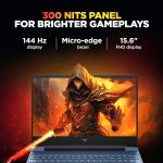 HP Victus 15-fa2191TX /2190TX Gaming Laptop – 13th Gen Intel Core i5, 15.6" FHD 144Hz, RTX 3050 4GB, 16GB RAM, 512GB SSD, Win 11, Backlit KB – Blue - Image 6