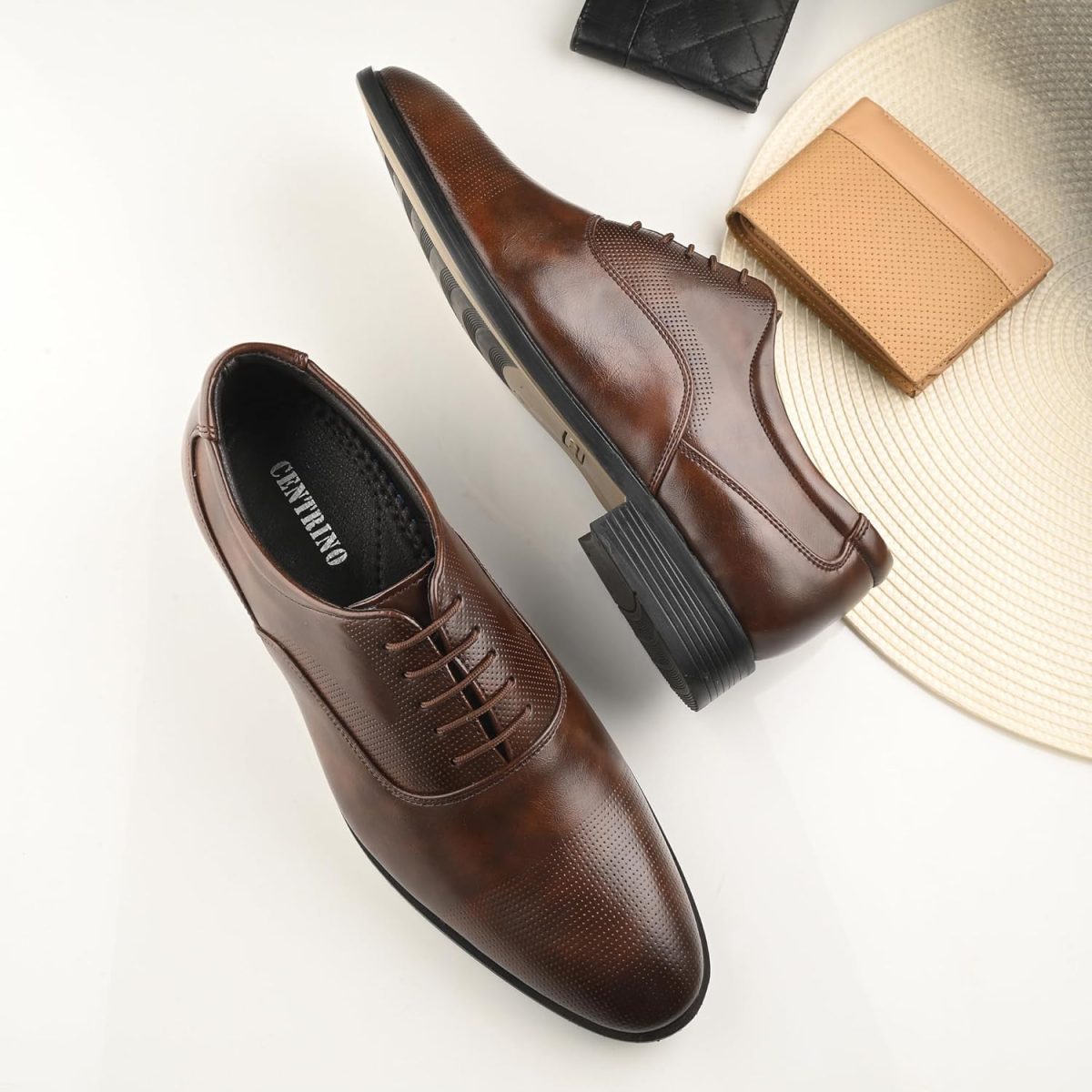 Centrino Men's Formal |Business Casual Lace-Up Derby Dress Shoes | Comfort, Style and Durability for Professional or Formal Wear (6520) - Image 2
