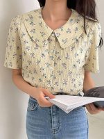 GRECIILOOKS Oversized Shirt for Women – Korean Casual Short Sleeve Loose Fit Top | Plus Size Summer Wear for Girls & Women - Image 8