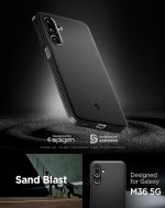 Spigen Essential Sand Blast for Samsung Galaxy M36 5G / F36 5G Case, Galaxy M36 5G / F36 5G Back Cover - Matte Black - Image 2