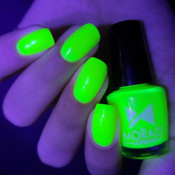 Moraze Combo Pack of 4 Neon Nail Polish Vegan Paraben Free Neon Nail Paint Candy Floss The Midnight Mary I Want To Be A Billionaire I Pink I Can 5 ML Each