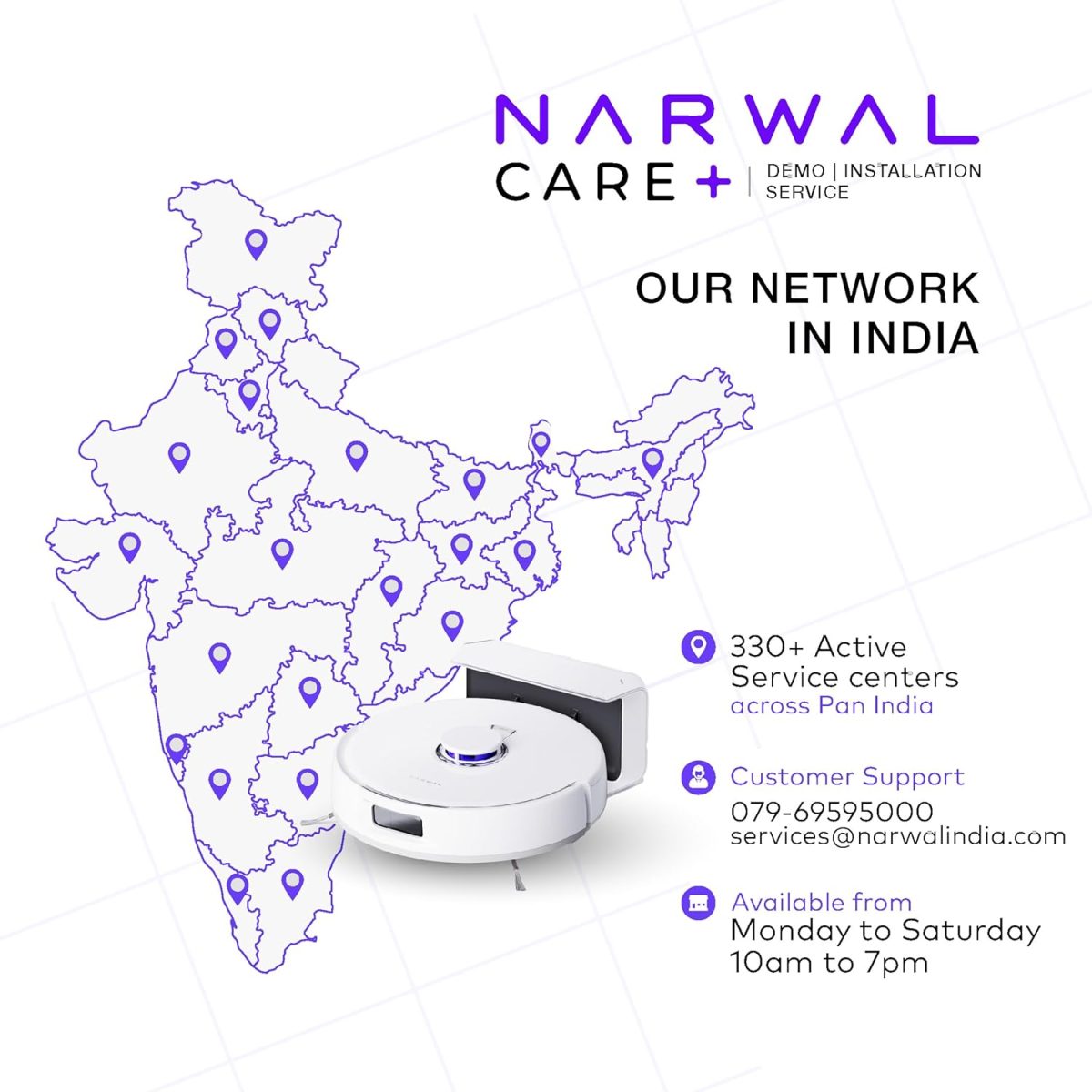 NARWAL Freo X Plus 2-in-1 Robotic Vacuum & Mopping, 7800Pa Suction, 7 Weeks Storage, Zero Tangle Brush, 5200mAh Battery, 3D Mapping, Google Home, Alexa, Siri & App Compatible - Image 4