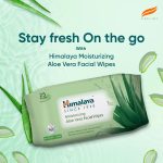 Himalaya Moisturising Aloe Vera Facial Wipes, 25 Count - Image 2